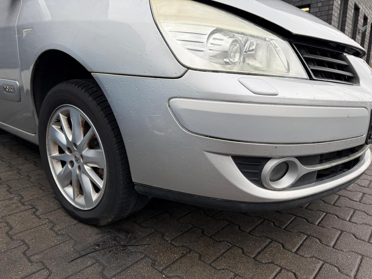 Renault Espace 4 JK original Stoßstange Stoßfänger vorn TED69 Platin Grau BJ08